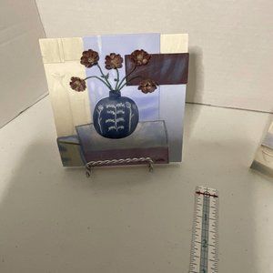 Kathryn White 3-D Signed Ceramic Tiles